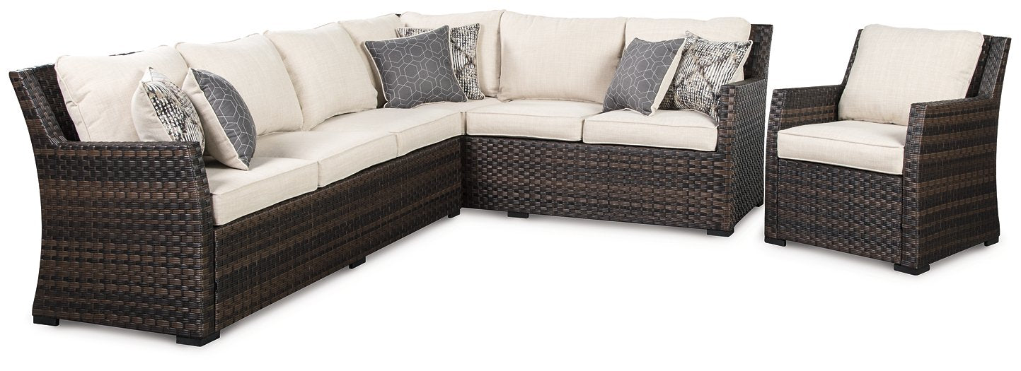 Easy Isle Easy Isle Nuvella 3 Piece Sectional and Lounge Chair
