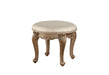 Orianne Champagne PU & Antique Gold Vanity Stool image