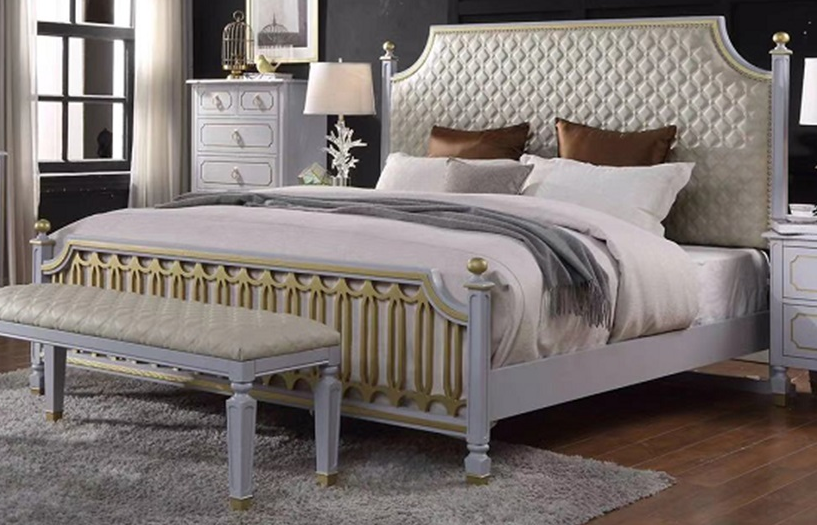 Acme Furniture House Marchese California King Low Post Bed in Pearl Gray 28884CK image