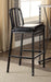Acme Furniture Jodie Bar Chair in Black PU and Antique Black (Set of 2) 71992 image