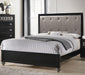 Acme Furniture Ulrik Queen Panel Bed in Copper and Black 27070Q image
