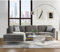 Acme Furniture Varali Sectional Sofa in Gray Linen 54555 image