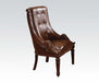 Acme Winfred Tufted Back Sleigh Side Chair in Cherry 60077 image