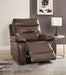 Aashi Brown Leather-Gel Match Recliner (Power Motion) image