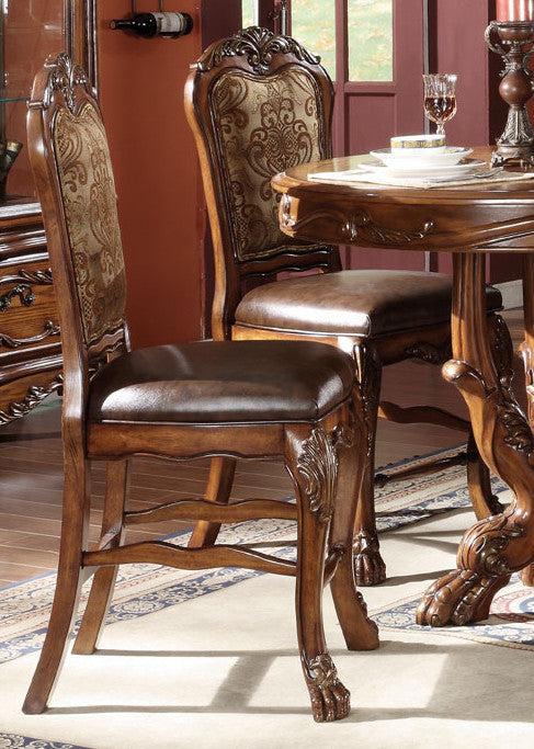 Acme Dresden Counter Height Dining Chairs in Brown Cherry Oak 12162 (Set of 2) image