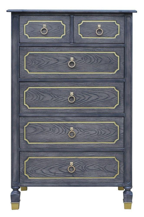 Acme Furniture House Marchese 6-Drawer Chest in Tobacco 28906 image