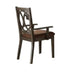 Acme Furniture Jameson Arm Chair (Set of 2) in Brown Fabric & Espresso 62319 image