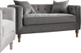Acme Furniture Sidonia Loveseat in Gray Velvet 53581 image