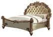 Acme Vendome Button Tufted Queen Bed in Gold Patina 23000Q image