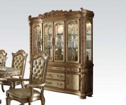 Acme Vendome Buffet and Hutch in Gold Patina 63005 image