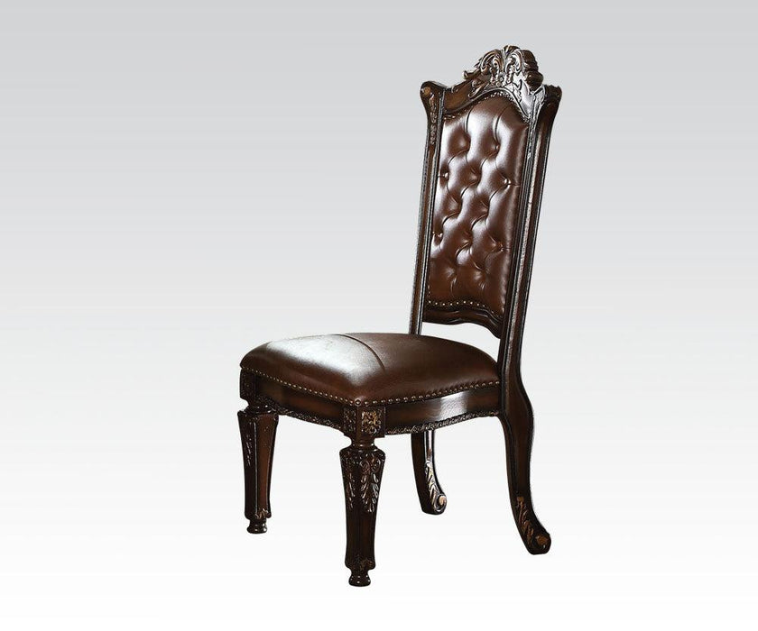 Acme Vendome Dining Side Chair with Leather-Like Uphostery (Set of 2) 62004 image