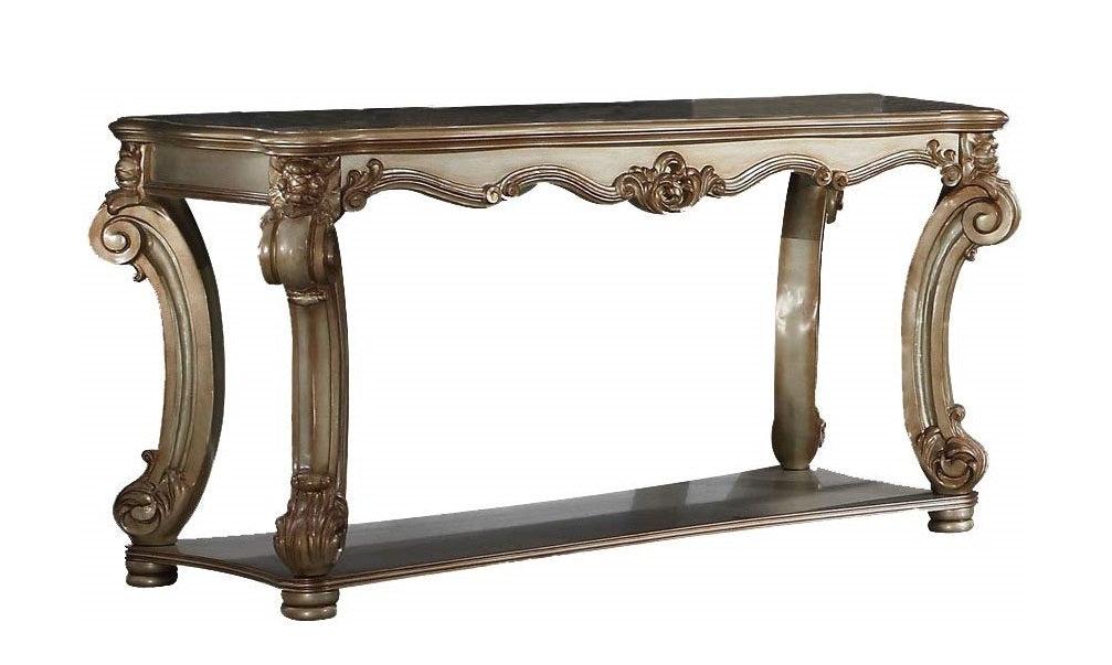 Acme Vendome Sofa Table in Gold Patina 83002 image