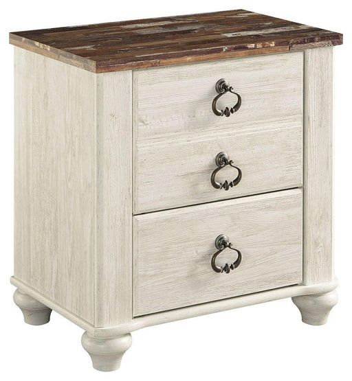 Willowton - Two Drawer Night Stand image