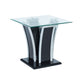Staten Glossy Black/Chrome End Table image