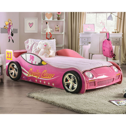 PRETTY GIRL CAR BED Twin Bed, Pink image