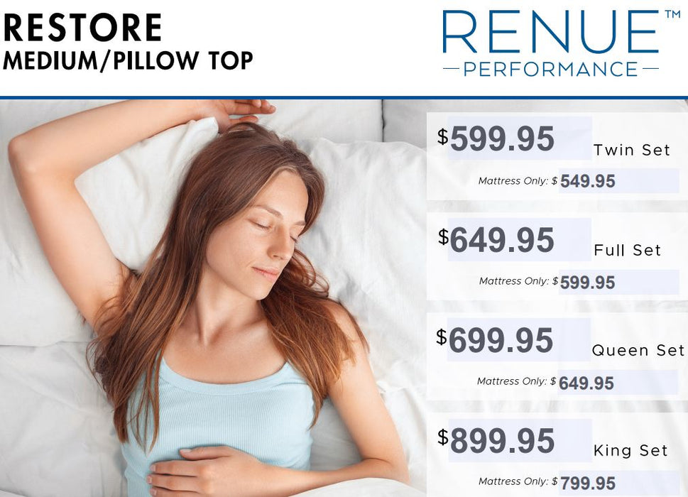 Queen Mat Renue Performance Restore Pillow Top