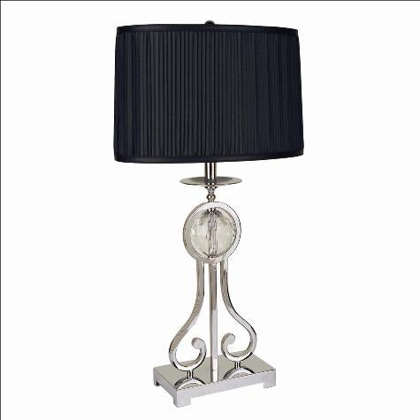 Table Lamp Chrome w/Acrylic Ball