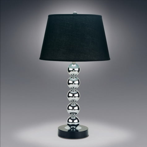Table Lamp Chrome with 5 Orbs