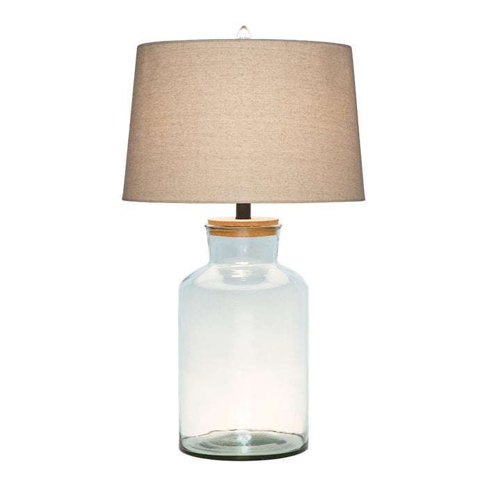 28.5" Table Lamp Glass Clear