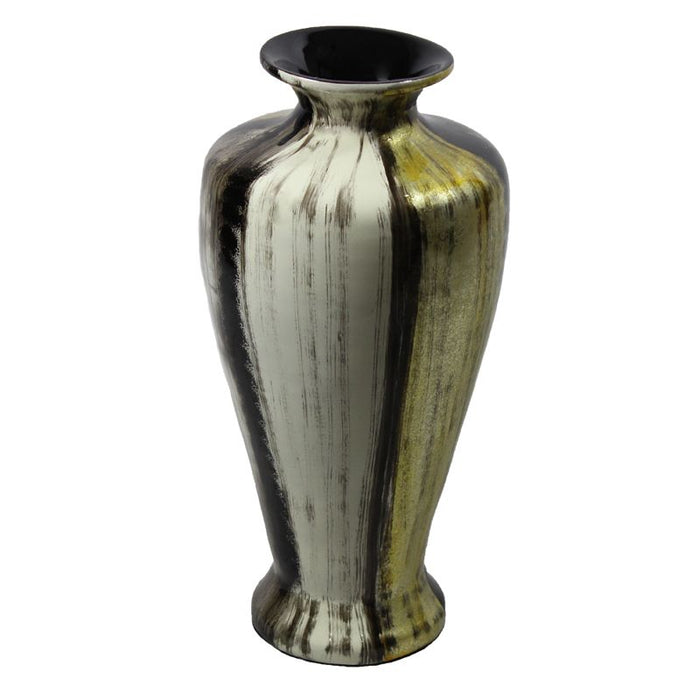 Vase Ceramic Laquer Bamboo 19.5 x 8.67