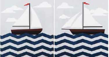 2 Piece Wall Art Set Sail Boats