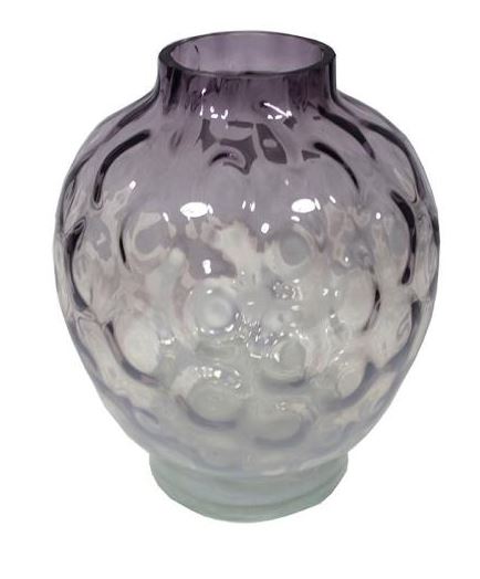 Purple Bubble Ombre Vase Round