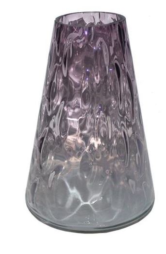 Vase Purple Ombre Bubble Conical