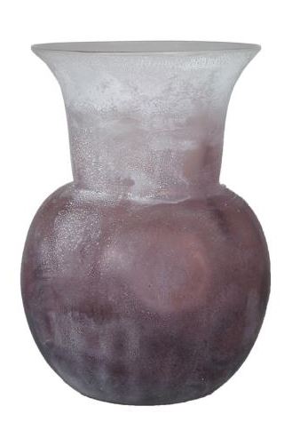 Frosted Purple Ombre Vase