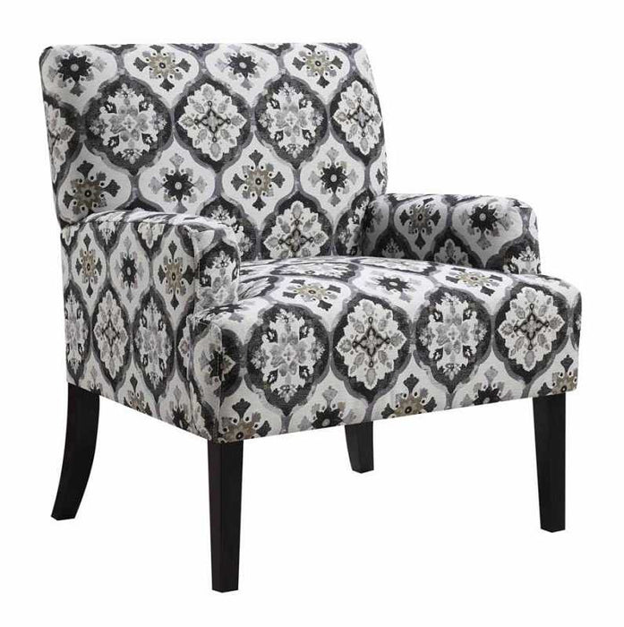 Accent Chair Grey and Beige