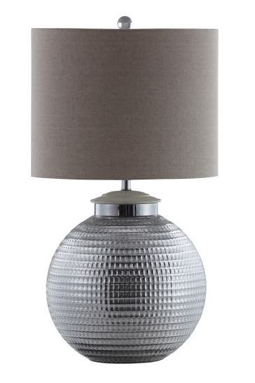 Table Lamp Silver Round