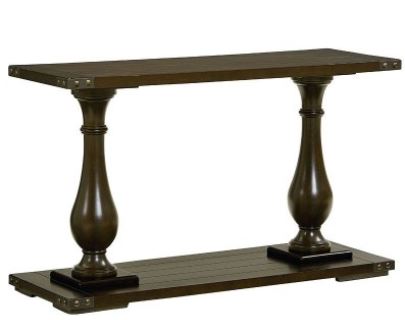 Console (Sofa) Table Pierwood Groved Plank Top