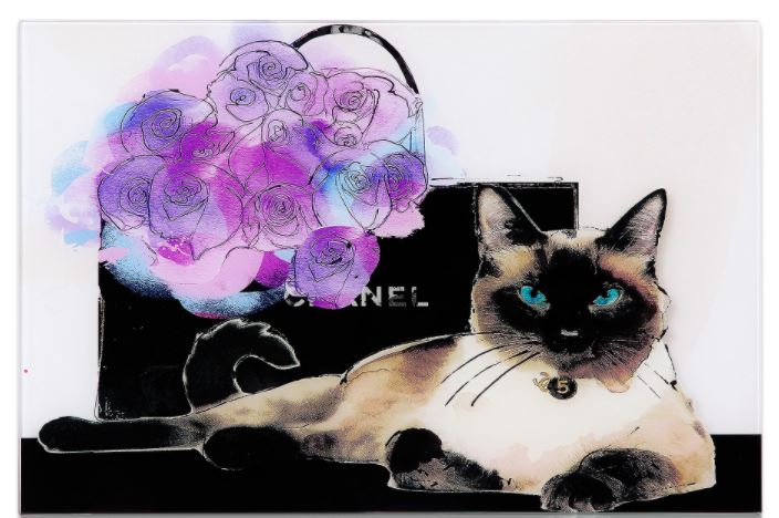 Picture Lilac Bouquet Cat