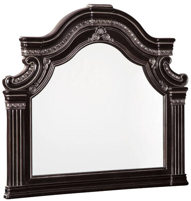 Mirror for Balanski Bedroom  Ornate Dark Brown Traditional