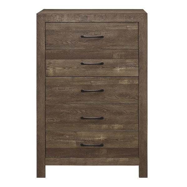 Chest 5-Dr Chest Rustic Brown