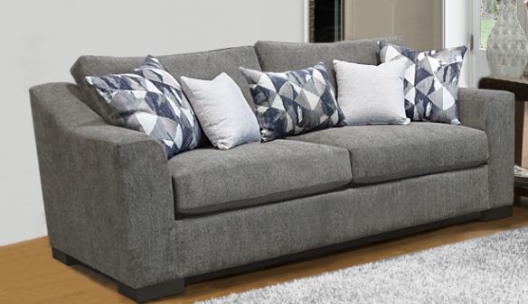 Sofa 87" Sofa with 5 Decorator Pillows Venus Slate (Gray)