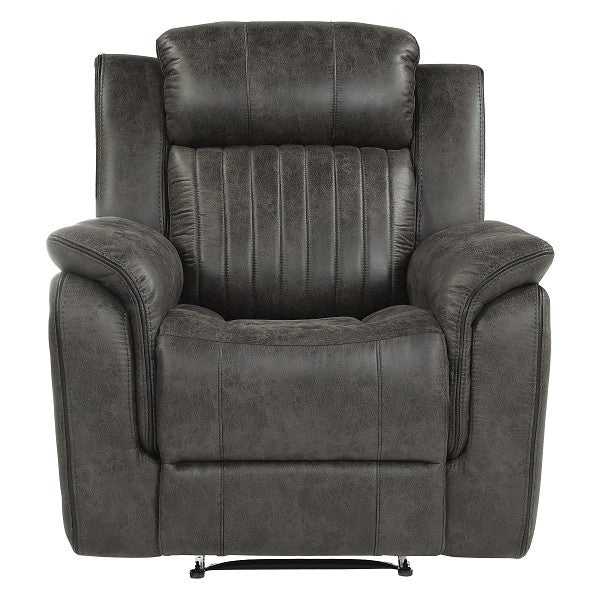 Recliner  Brown-ish Gray Faux Suede