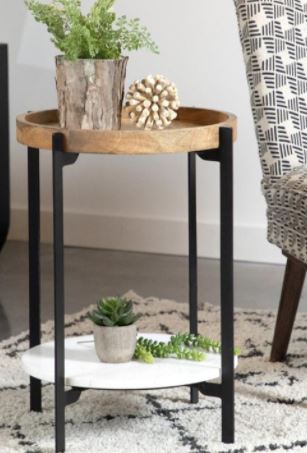 End Table Marble Top