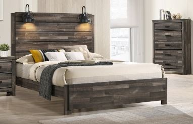 Full Bed in One Box Carter Rustic