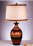 Tbl Lamp Poly - Multi color stripes